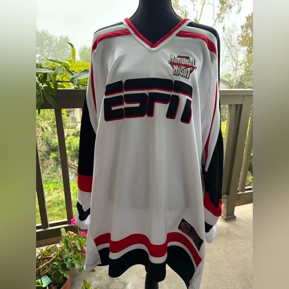 ESPN National Hockey Night Jersey Men’s size XXL White Black Red